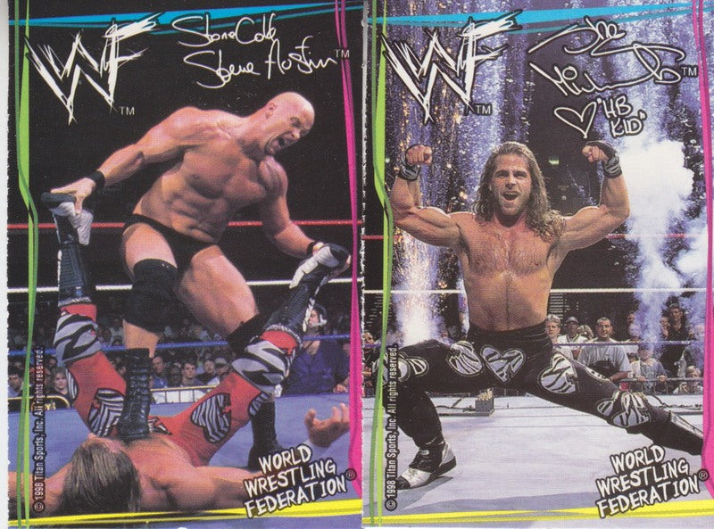1998 Good Humor WWF Ice Cream Trading Cards Complete Set #10 (12 Cards) Near Mint Condition - Collector's Edition for Wrestling Fans & Nostalgic Memorabilia - Perfect for Display, Gifts & Investment