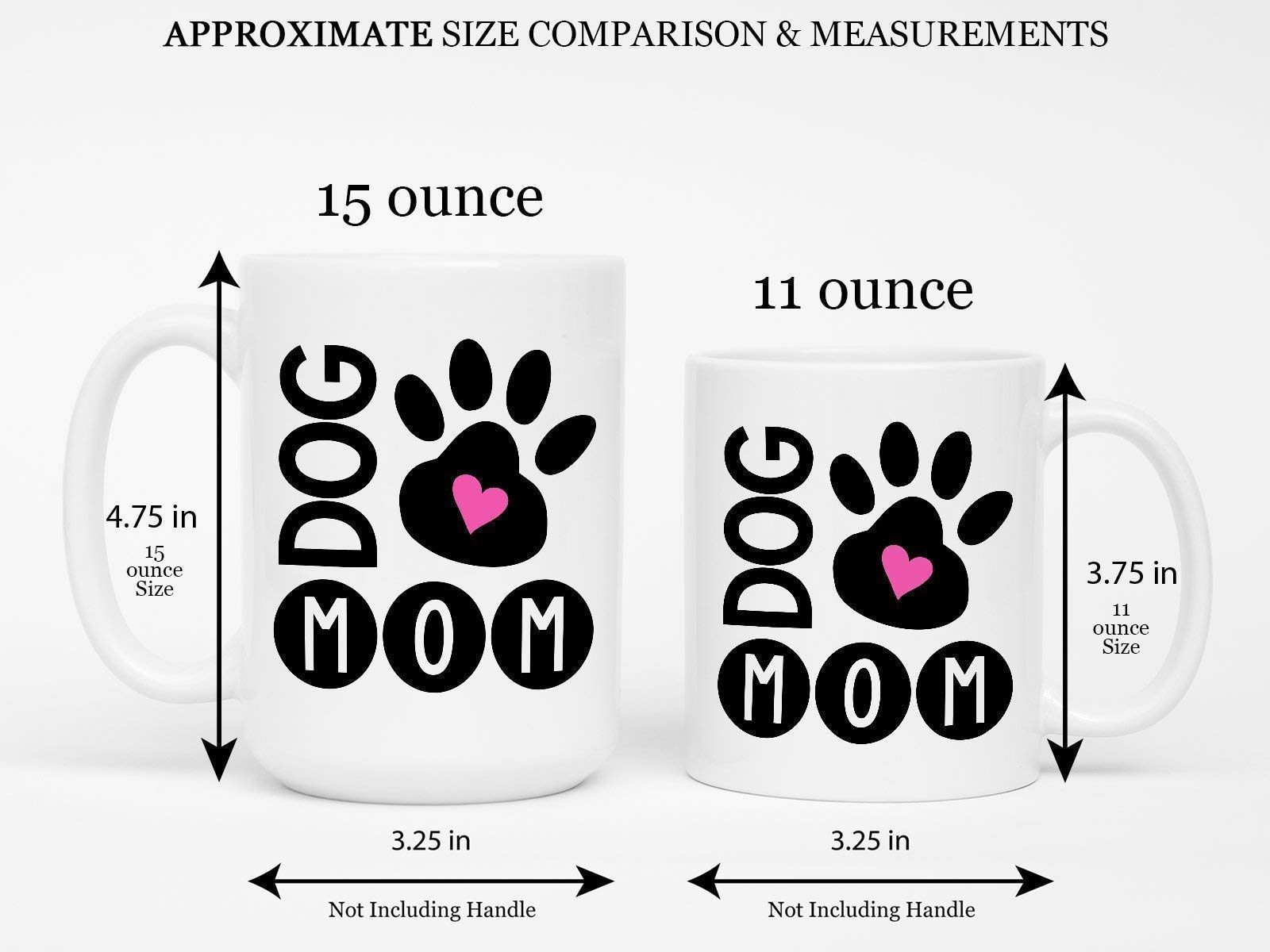 Dog Mom Ceramic Coffee Mug with Paw Print Design - Perfect Gift for Dog Lovers | Ideal for Home, Office & Gifts