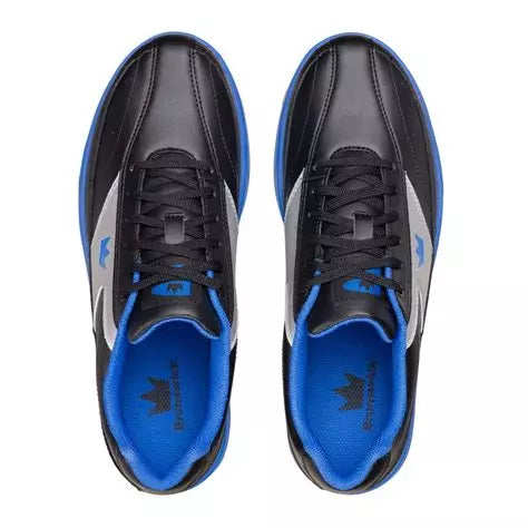 Brunswick Youth Renegade Black/Royal Bowling Shoes - Lightweight & Comfortable for Kids & Teens - Perfect for League Play, Practice & Bowling Tournaments