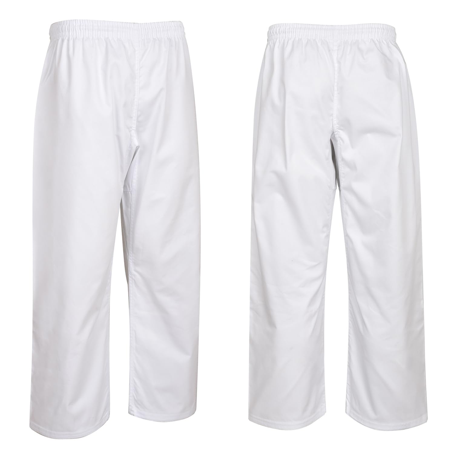 Premium 8oz White Karate Pants for Men - Adult Martial Arts Training Trousers | Perfect for Karate, Taekwondo & MMA Practice