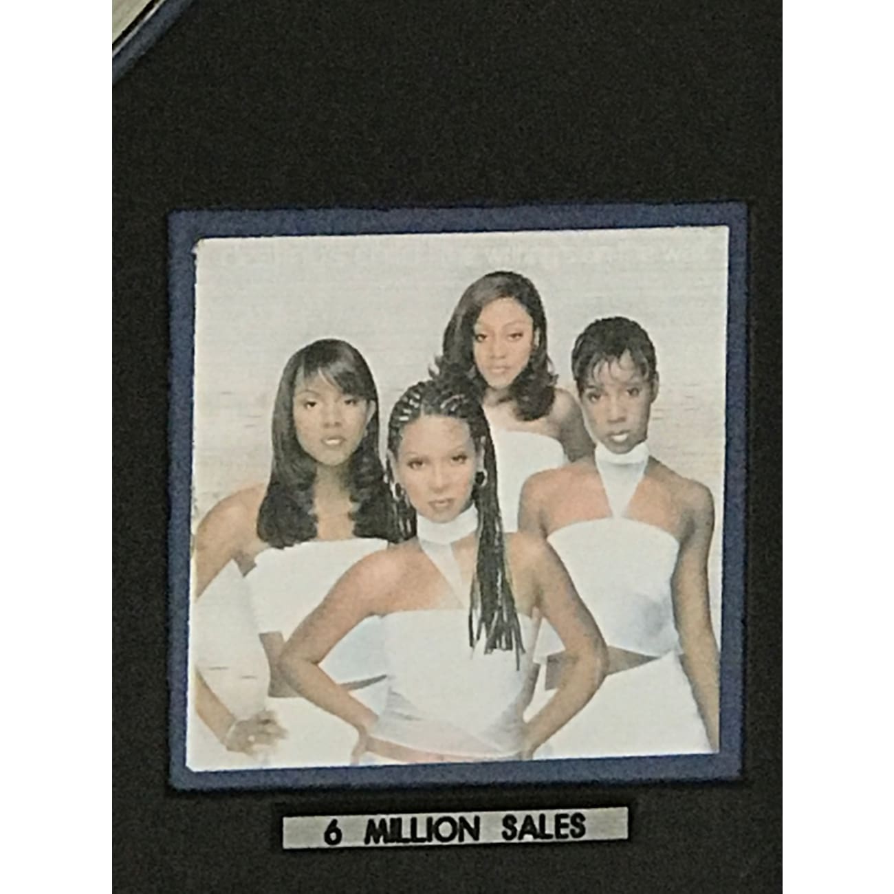 Destiny's Child The Writing's On The Wall 6x Platinum Certified Album Award - Perfect for Music Collectors & Fans Display