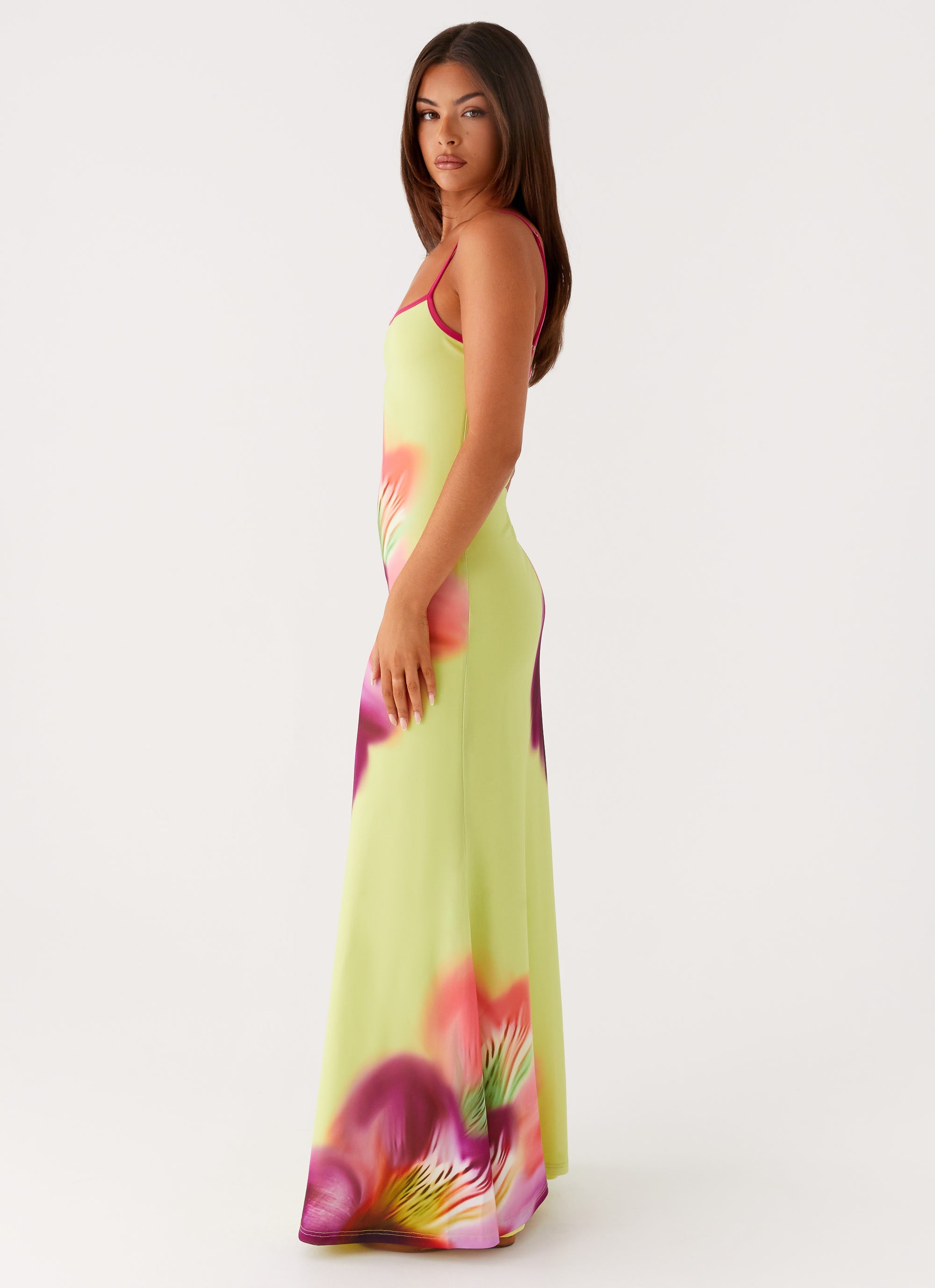 Everett Maxi Dress - Green Tropical Print Flowy Long Dress for Women | Beach Vacation, Summer Party & Casual Outfit