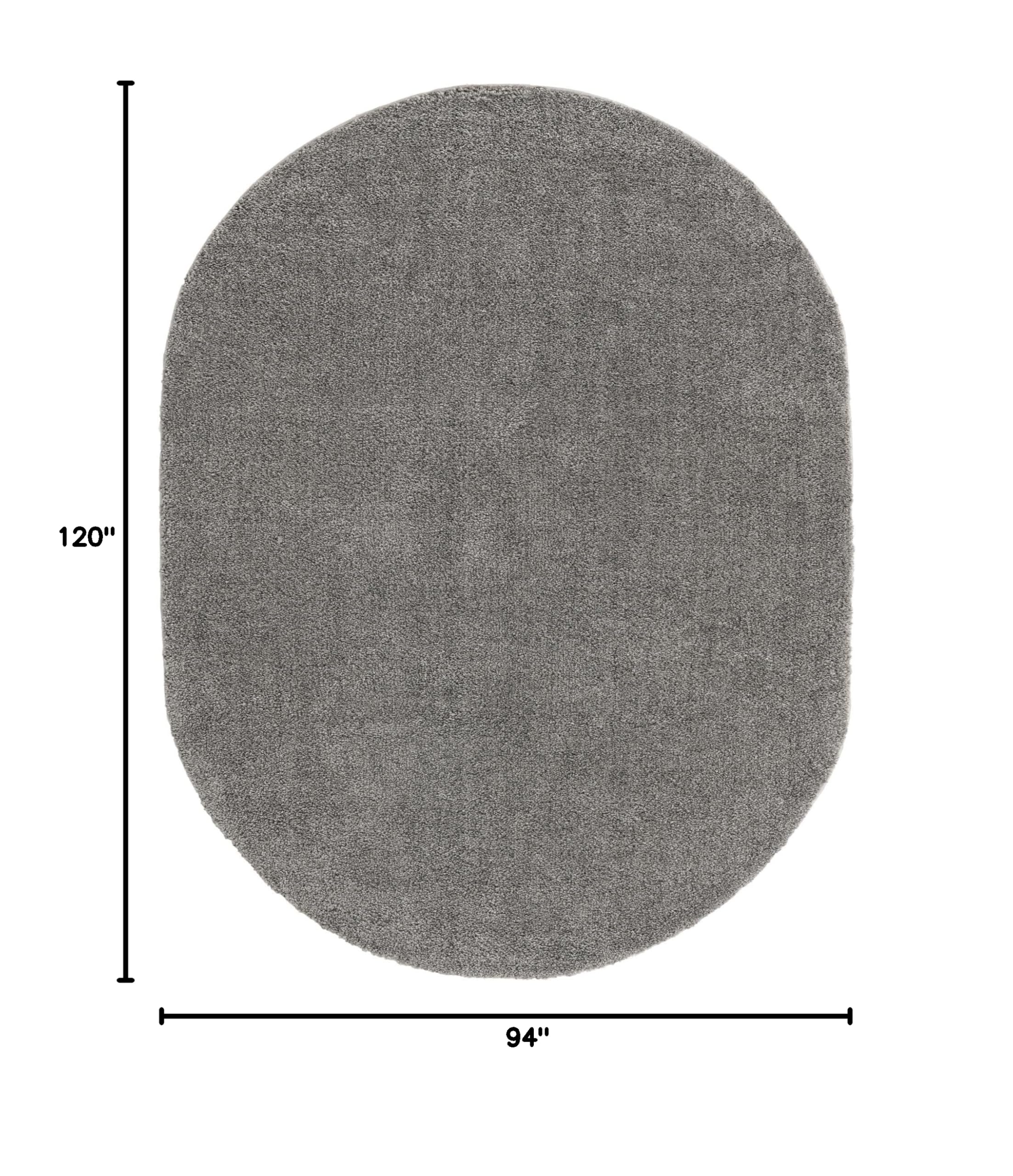 Unique Loom Solo Collection Calabasas Gray Area Rug 7'10