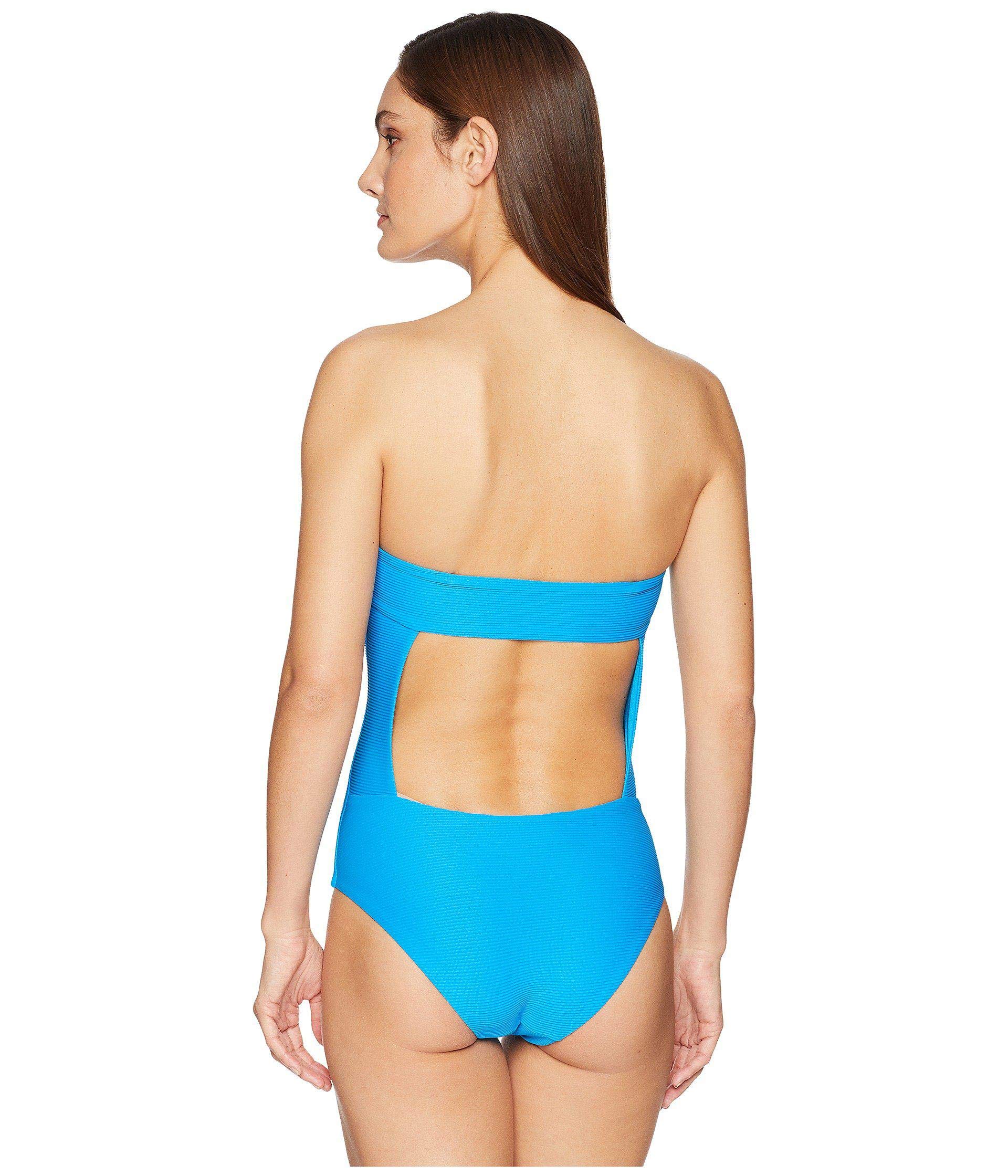 Estelle Women's One-Piece Swimsuit - Cerulean Blue, Size Small | Perfect for Beach Vacations, Pool Parties & Summer Getaways