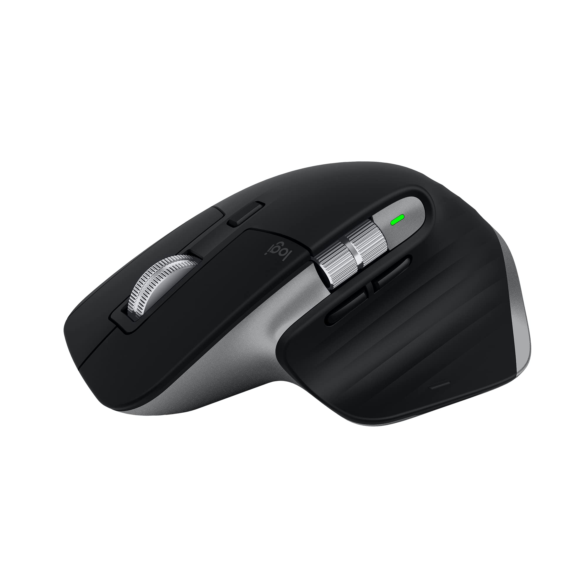 Logitech MX Master 3S Wireless Bluetooth Mouse for Mac - Ergonomic Design, Ultra-Fast Scrolling, 8000 DPI Precision, Silent Clicks, Glass Tracking - Compatible with MacBook, iPad (Space Gray) - Perfect for Office Work, Graphic Design & Video Editing