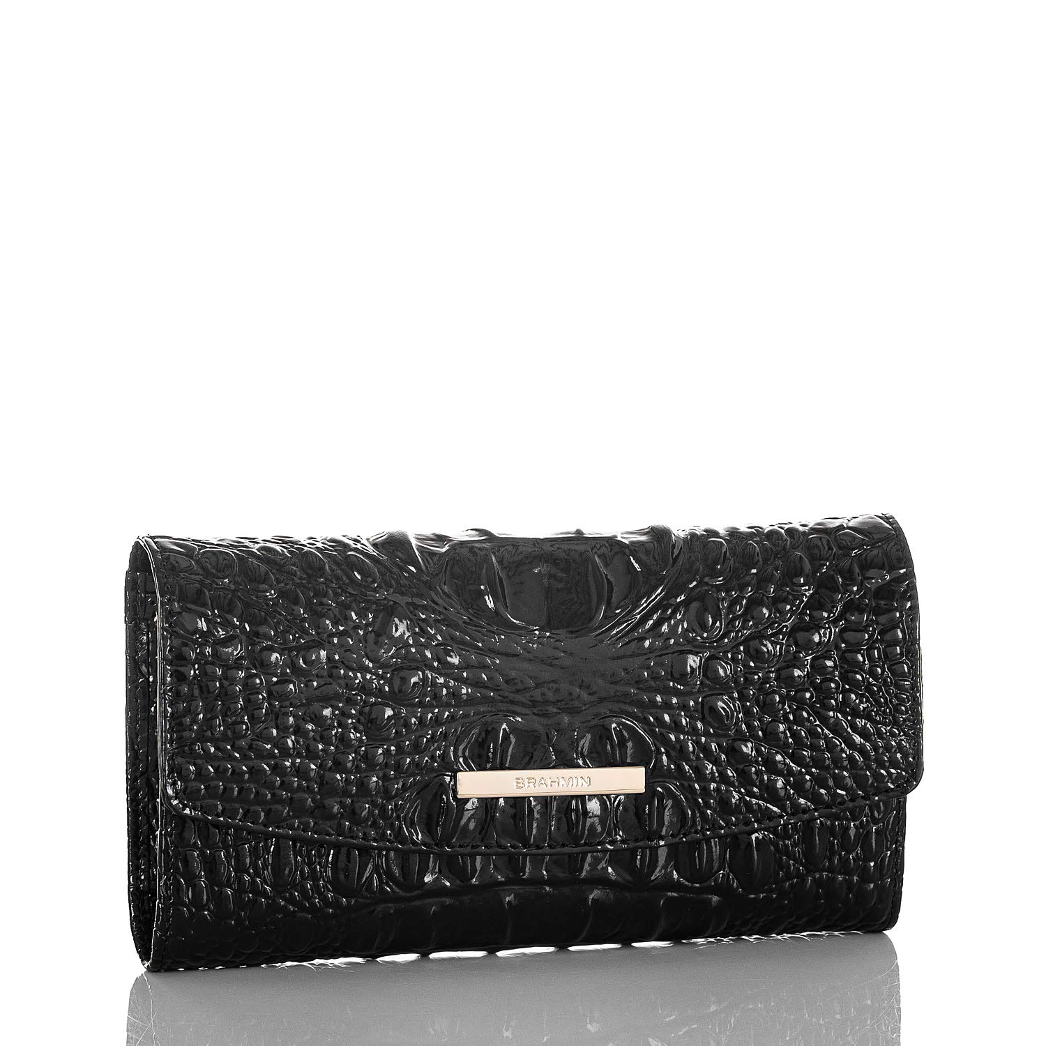 BRAHMIN Melbourne Modern Checkbook Wallet for Women - Slim RFID Blocking Leather Wallet with Multiple Card Slots - Perfect for Everyday Use, Travel & Business