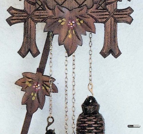 Authentic German Cuckoo Clock with Five Leaves & Singing Bird - SC 80/10 Model | Perfect for Home Decor, Gift & Traditional European Style Interiors