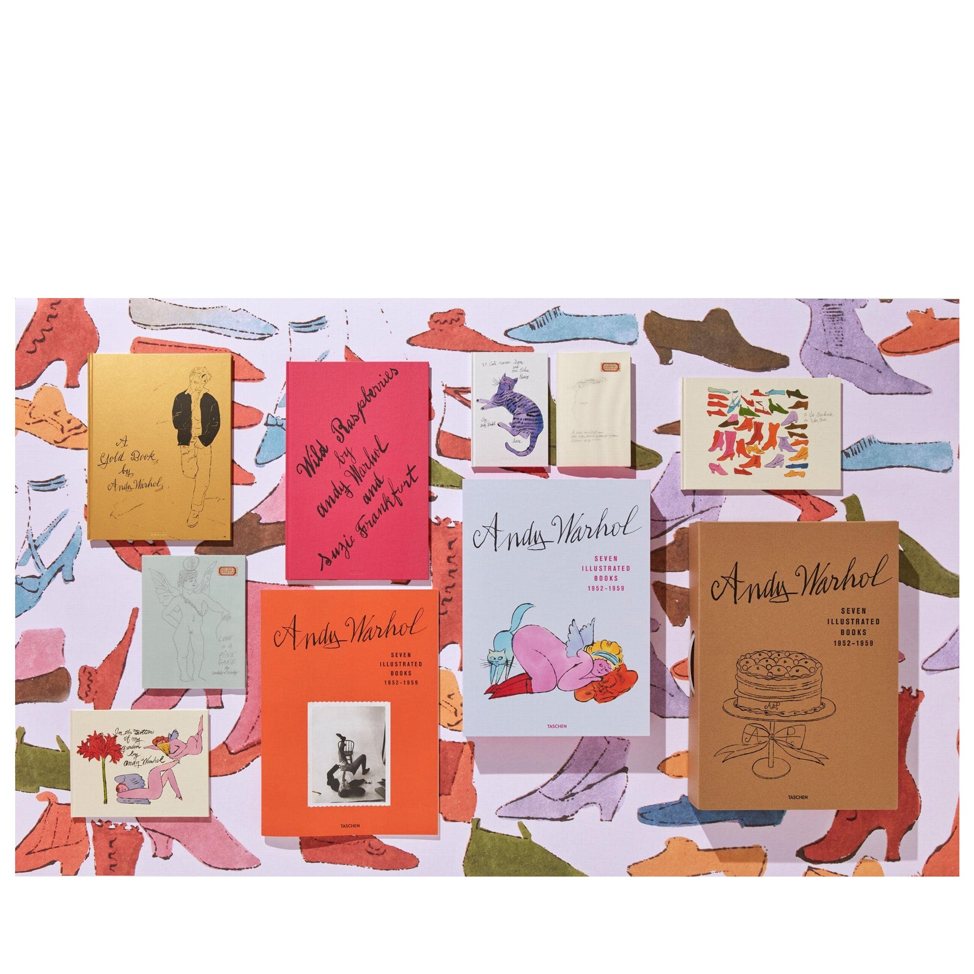 Andy Warhol Seven Illustrated Books 1952-1959 - Collector's Edition Art Book Set for Warhol Fans, Perfect for Home Decor, Gift Giving & Art Collections