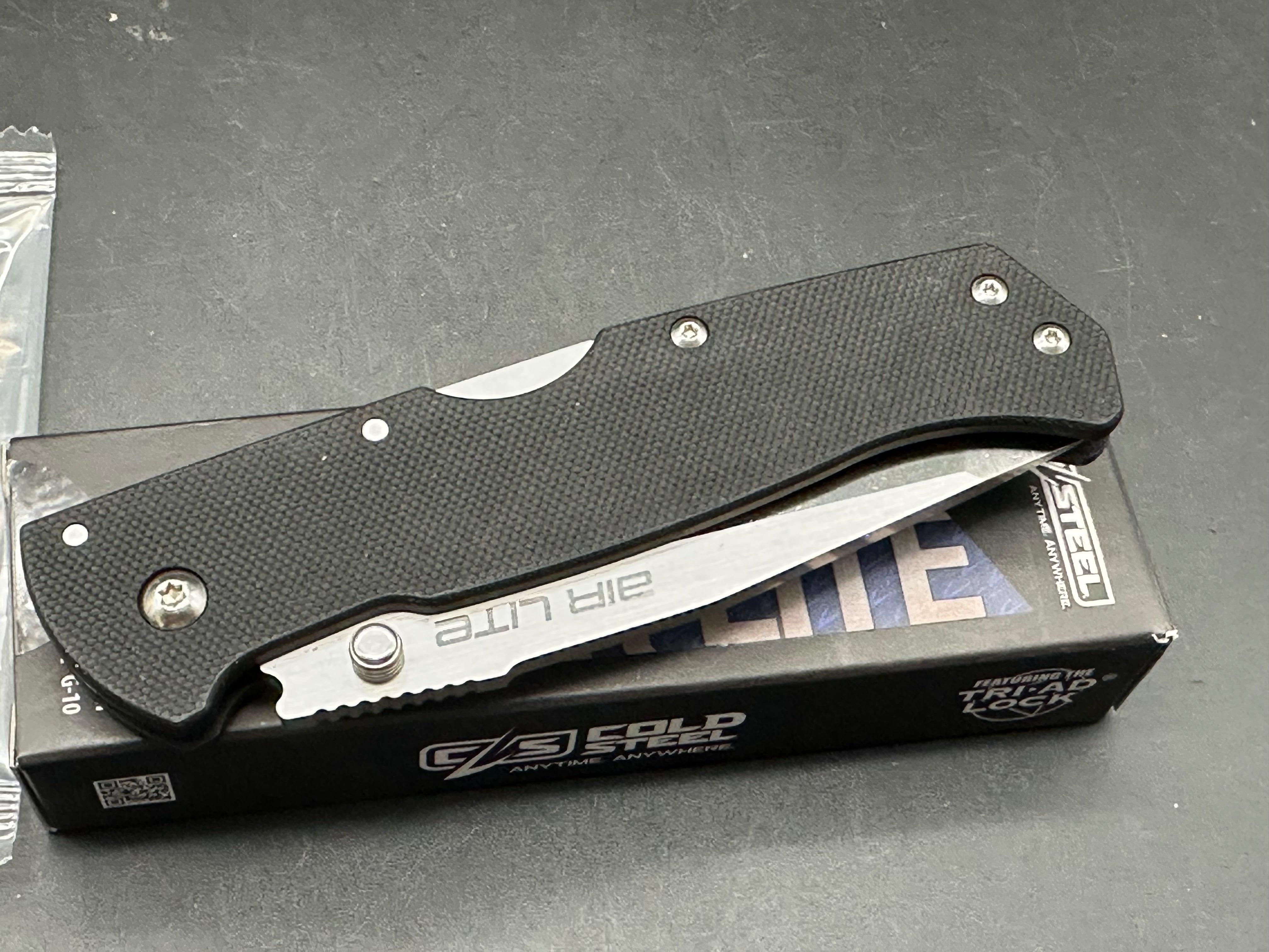 Cold Steel Air Lite Tanto AUS10A Folding Knife - 3.5