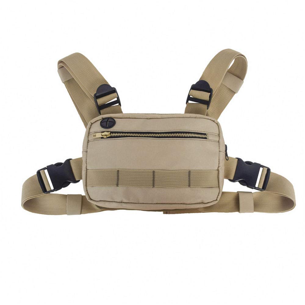 Tactical Chest Bag Molle Outdoor Sports Chest Rig - Adjustable Functional Crossbody Bag for Hiking, Camping, Airsoft & Military Use