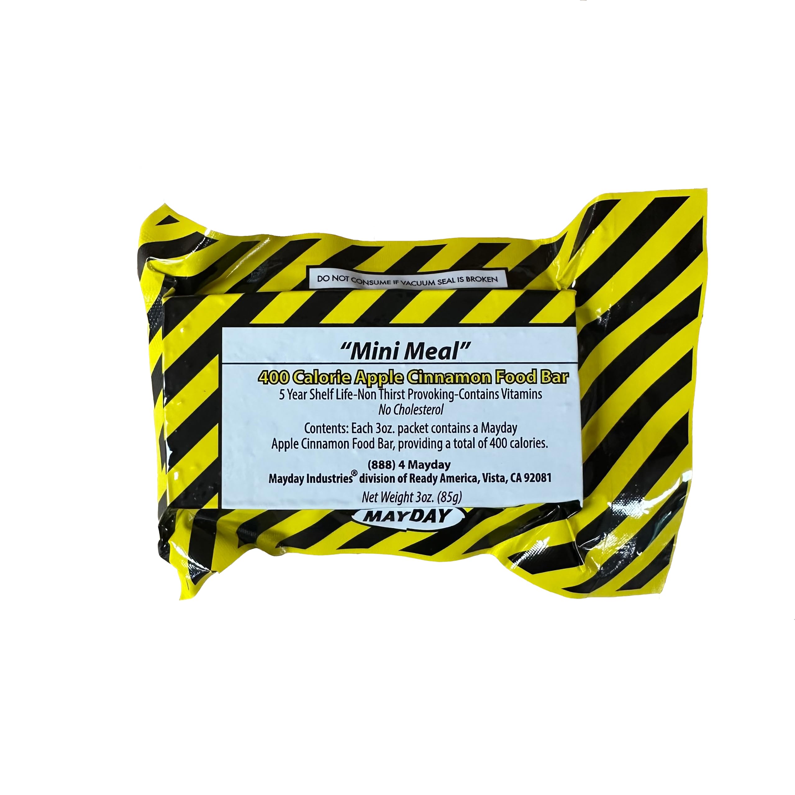 High-Calorie Food Bar - 400 Calories Protein Snack for Hiking, Camping & Emergency Survival | Energy Boost Nutrition Bar