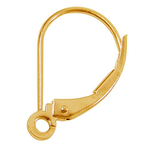 14K Solid Yellow Gold Lever Back Earrings for Women - Hypoallergenic & Tarnish-Free - Perfect for Weddings, Parties & Everyday Wear