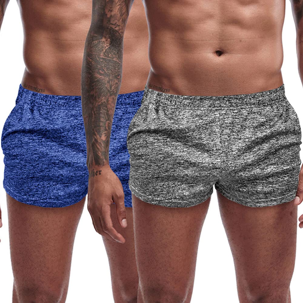 Agilelin Men's 3 Inch Running Shorts with Pockets - Quick Dry Athletic Workout Shorts for Gym, Jogging & Bodybuilding | Lightweight Comfort for Casual Wear & Sports