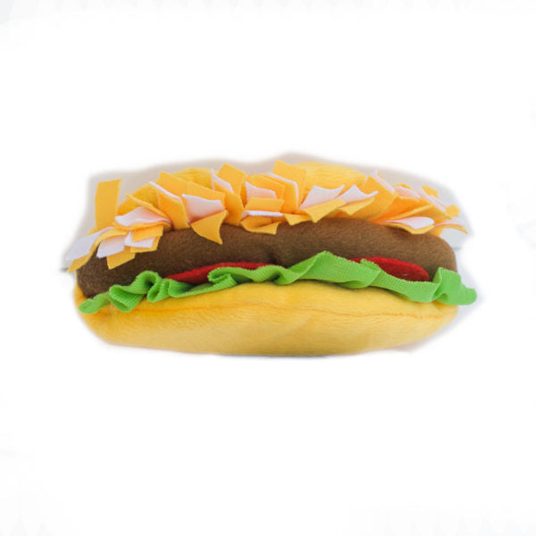 ZippyPaws NomNomz Plush Taco Dog Toy with Squeakers - Fun Interactive Chew Toy for Small & Medium Dogs - Perfect for Playtime, Training & Cuddling