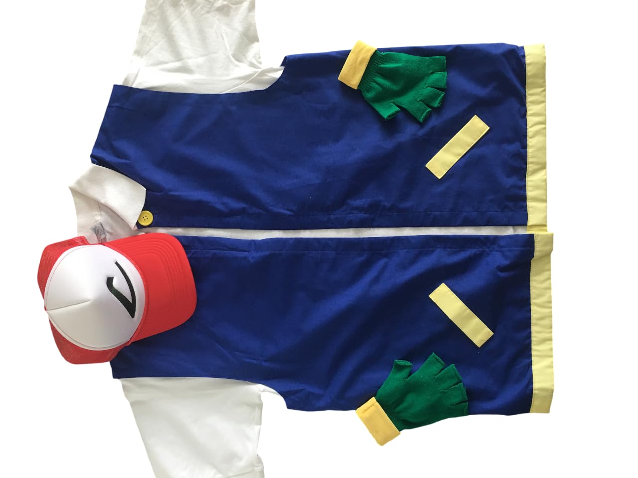 ANIME Trainer Costume - Adult Unisex Ash Ketchum Cosplay Outfit (S/M/L/XL) - Perfect for Halloween, Comic Con & Anime Conventions