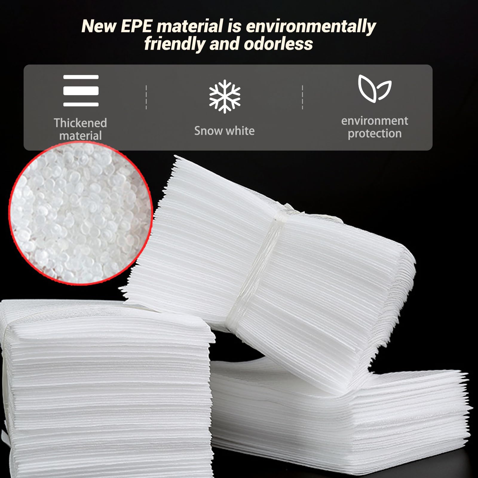 100 Pack Cushion Foam Pouches for Dishes & Cups - 8x10 Inch Moving Supplies, Plate Protectors & Glass Packing Paper - Secure Packing Materials for Kitchenware, Fragile Items & Home Moving Supplies (Ideal for Shipping, Storage & Relocation)