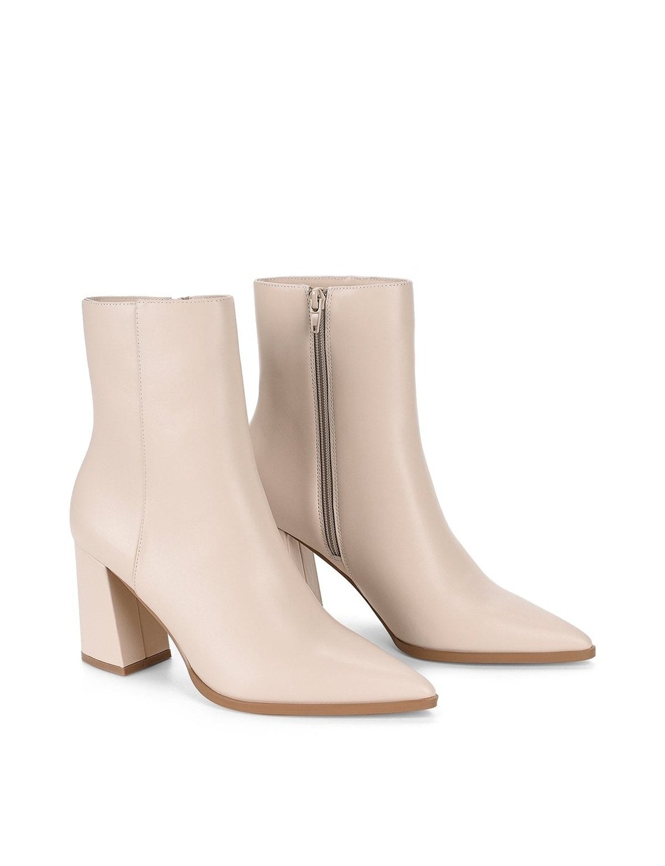 Premium Willing Women's Ankle Boots in Bone Leather - Stylish & Comfortable Fall/Winter Fashion for Casual Outings & Office Wear