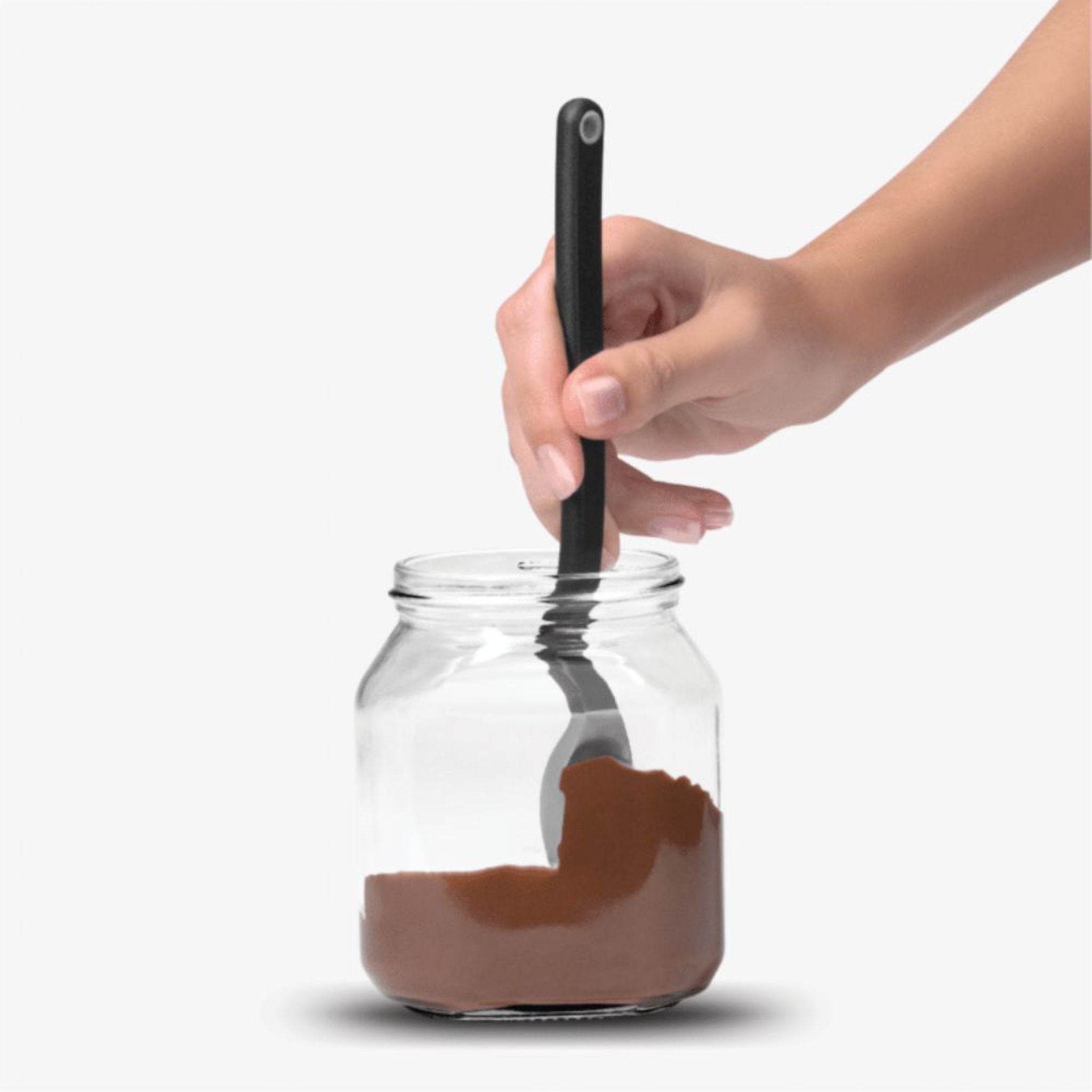 DreamFarm Mini Nylon/Silicone Scraping Spoon - Grey (SH DFSU8821 GY) - Perfect for Baking, Cooking & Food Prep - Non-Scratch Kitchen Utensil