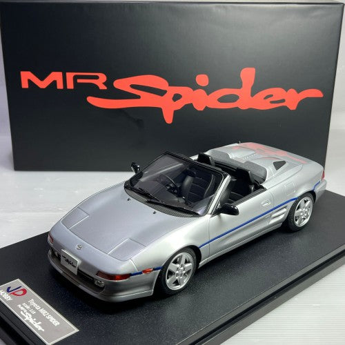 Peako Models 1:18 Scale Diecast Toyota MR2 Spyder SW20 1996 Silver - Collectible Car Model for Display, Gifts & Automotive Enthusiasts