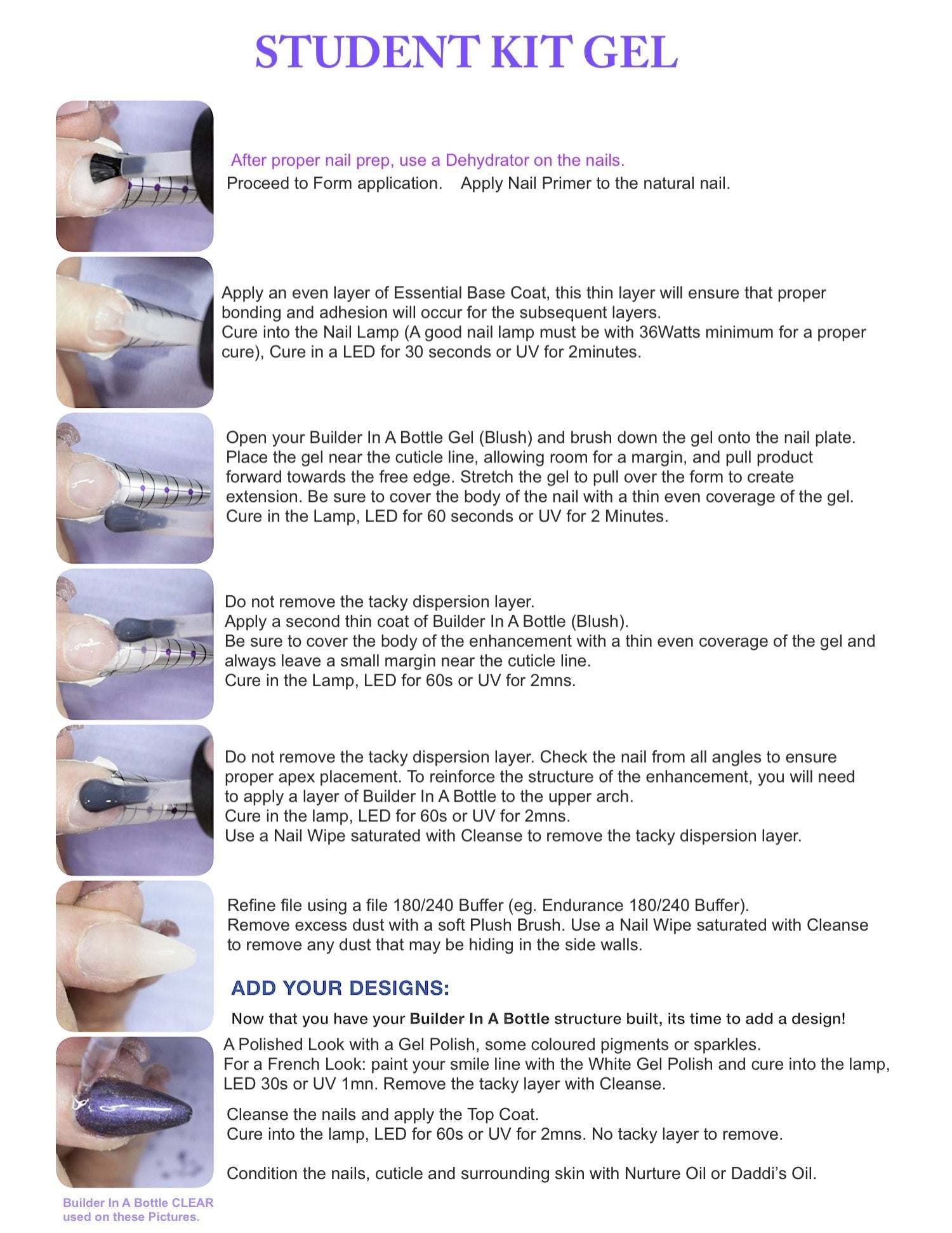 Professional Gel Nail Kit with LED Nail Lamp (80W) - Gel Polish Set for Salon-Quality Manicures at Home | Perfect for DIY Nails, Bridal Parties & Special Occasions