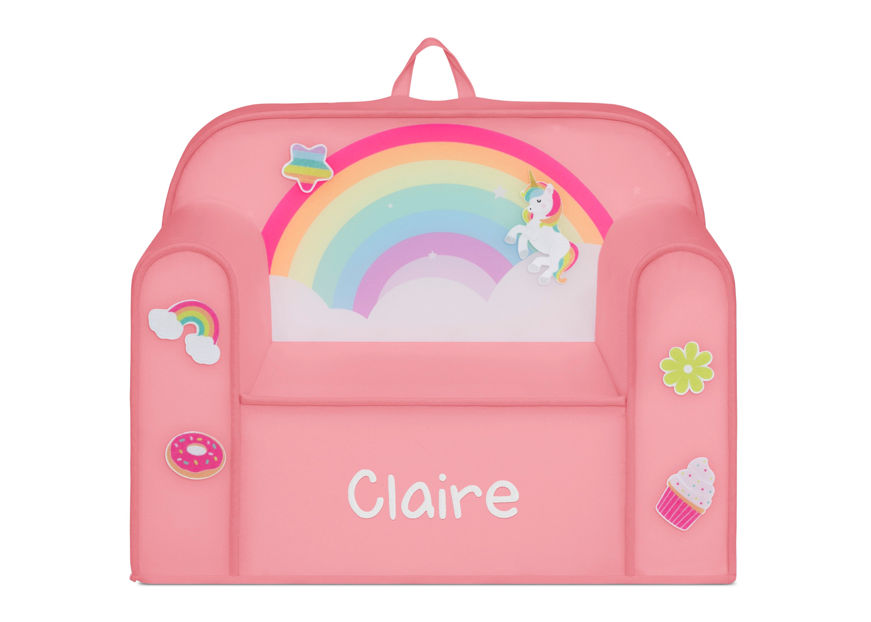 Personalized Mix & Match Cozee Kids Chair with Interchangeable Patches - Customizable Children's Chair for Playroom, Bedroom & Nursery - Perfect for Reading, Relaxing & Playtime