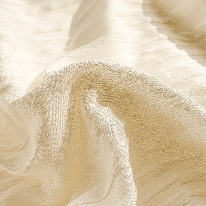 Breathable Seersucker Bedding Set - Queen Size, 4-Piece Wrinkle-Resistant Cotton Bed Sheet Set for Summer - Perfect for Hot Sleepers & Guest Rooms