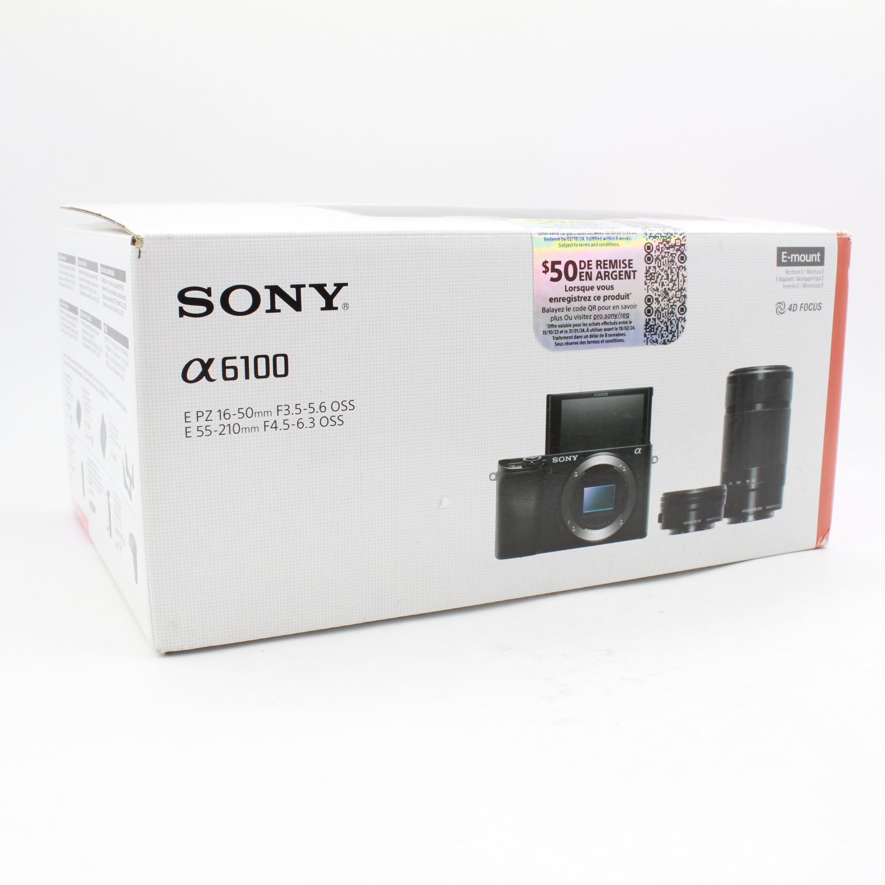 Sony Alpha a6100 Mirrorless Digital Camera Bundle with 16-50mm & 55-210mm Lenses - Excellent Open Box Condition (Discontinued Model) - Perfect for Travel Photography, Vlogging & Street Shooting