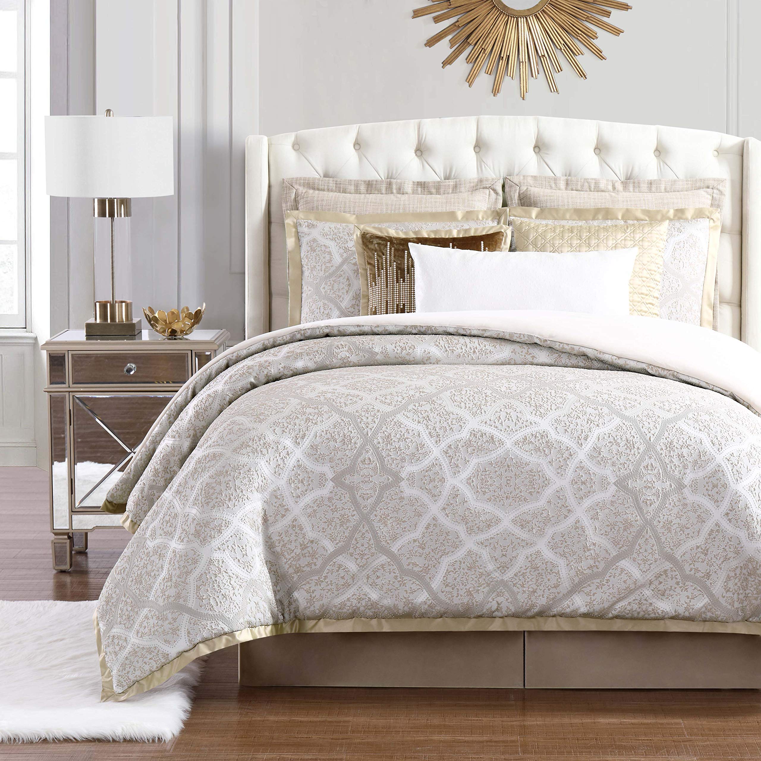 Charisma Paloma Queen 4-Piece Duvet Cover Set - Soft & Breathable Bedding for Luxurious Sleep | Perfect for Master Bedrooms & Guest Rooms