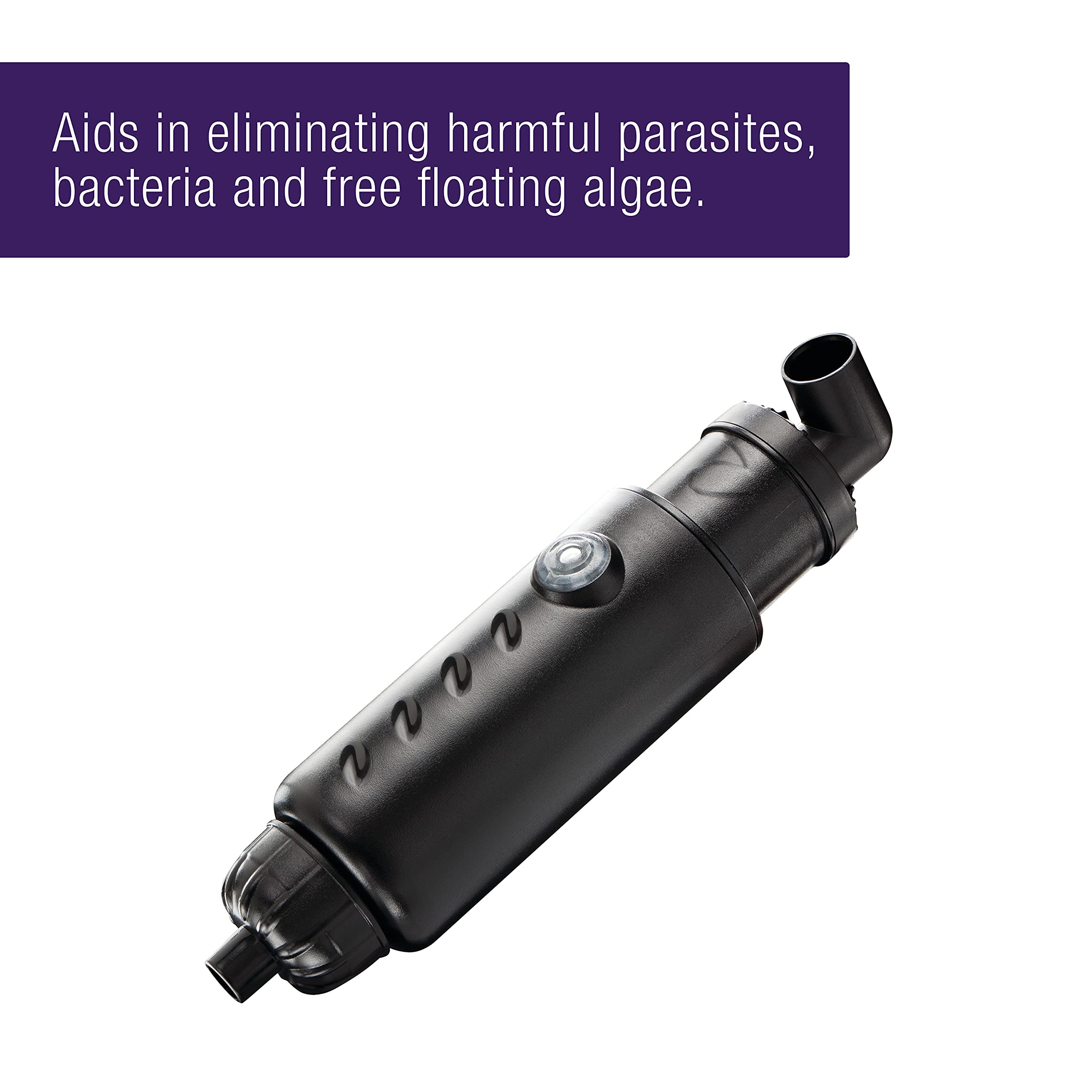 Coralife Mini Turbo-Twist UV Sterilizer for Saltwater Aquariums & BioCubes - Marine Fish Tank Water Purifier for Crystal Clear Water | Ideal for Nano Reefs & Small Aquarium Setups