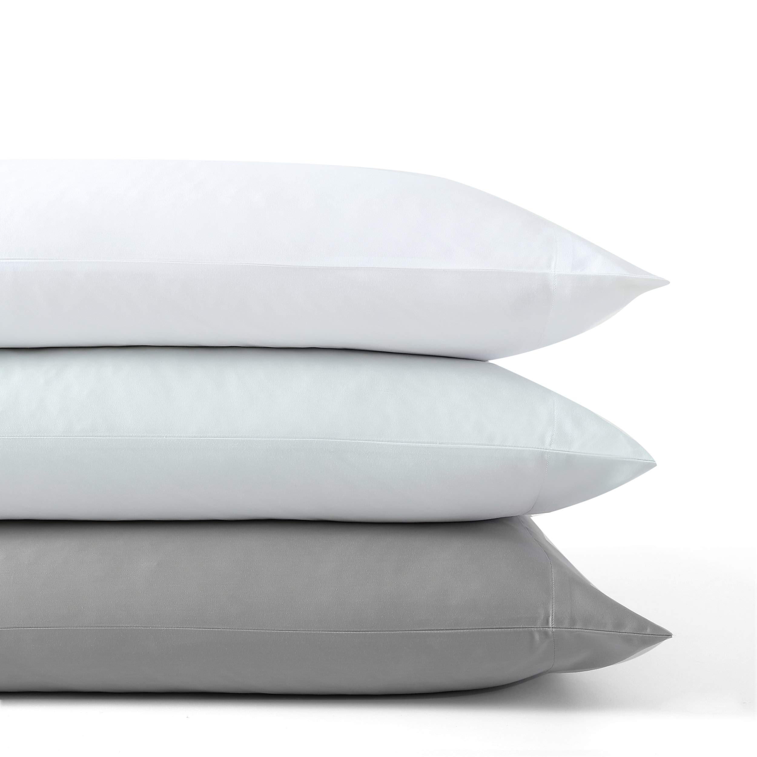 Vera Wang Queen Sheet Set - Luxury 800 Thread Count Sateen Cotton Bedding for Soft & Smooth Sleep (Steel Grey, 4-Piece) | Premium Home Decor for Master Bedrooms & Guest Rooms