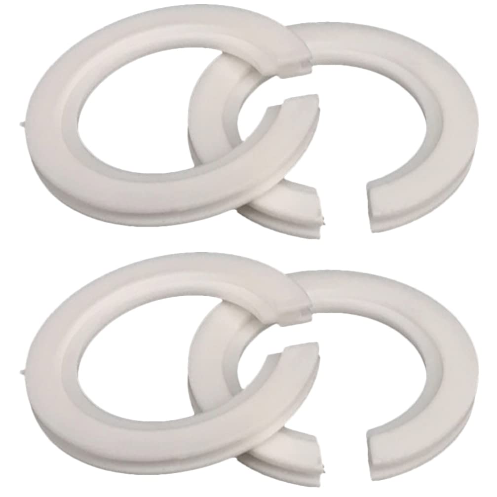 4pcs White PP Lamp Shade Adapter Rings - E27 Reducer Conversion for Light Fixtures, Compatible with Retainer Ring Lamp Holders - Perfect for Bedroom, Living Room & Office Lighting Upgrades