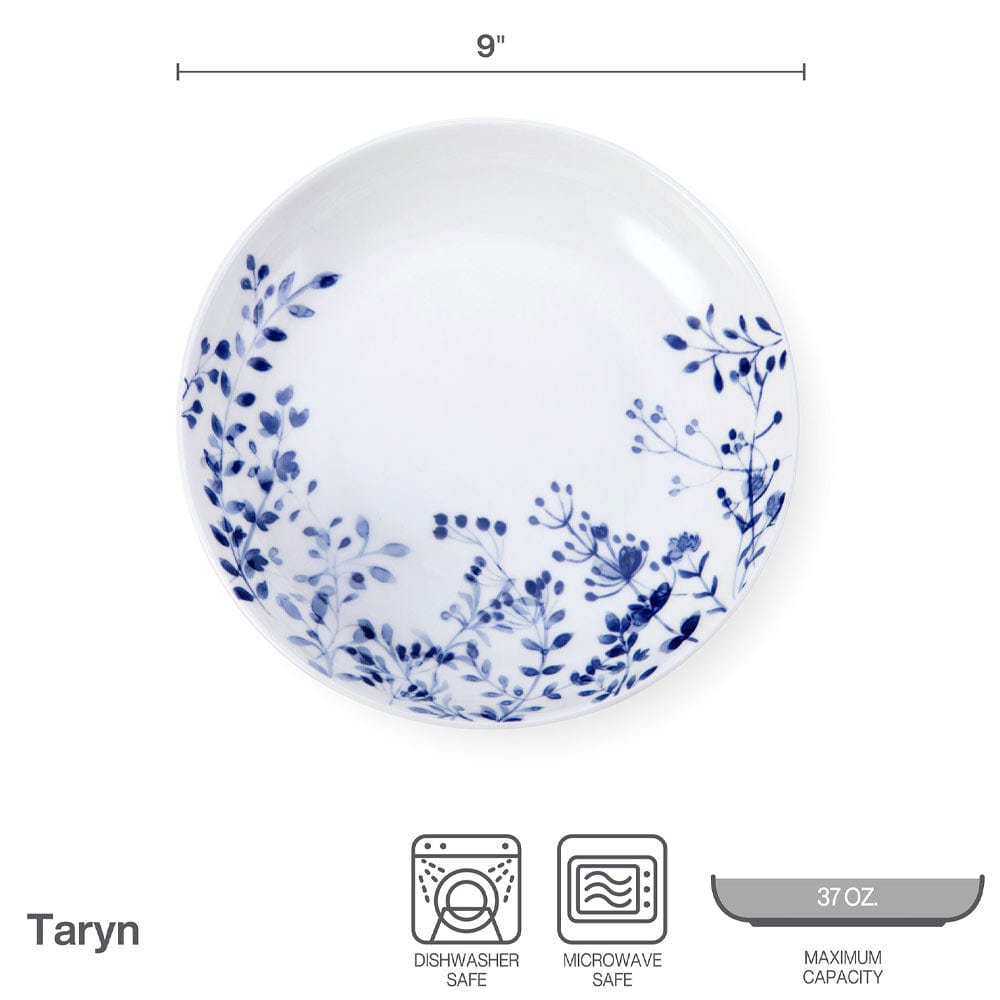 Taryn Set of 4 Pasta Bowls - Premium Ceramic Dinnerware for Italian Cuisine, Soup & Salad - Perfect for Family Dinners, Entertaining Guests & Restaurant-Style Dining at Home