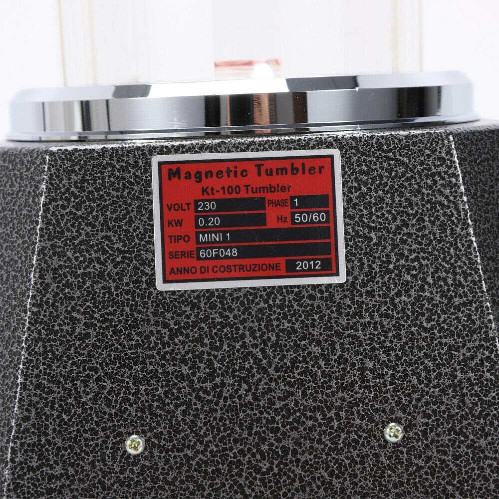 3.93 Inch Mini Magnetic Jewelry Polisher Tumbler - 4 Speed Control (2000 RPM) for Grinding & Polishing Gemstones, Diamonds & Metals | Compact 100mm Magnetic Finishing Machine for Jewelry Makers & DIY Enthusiasts | Perfect for Home Workshops & Professional Jewelry Studios