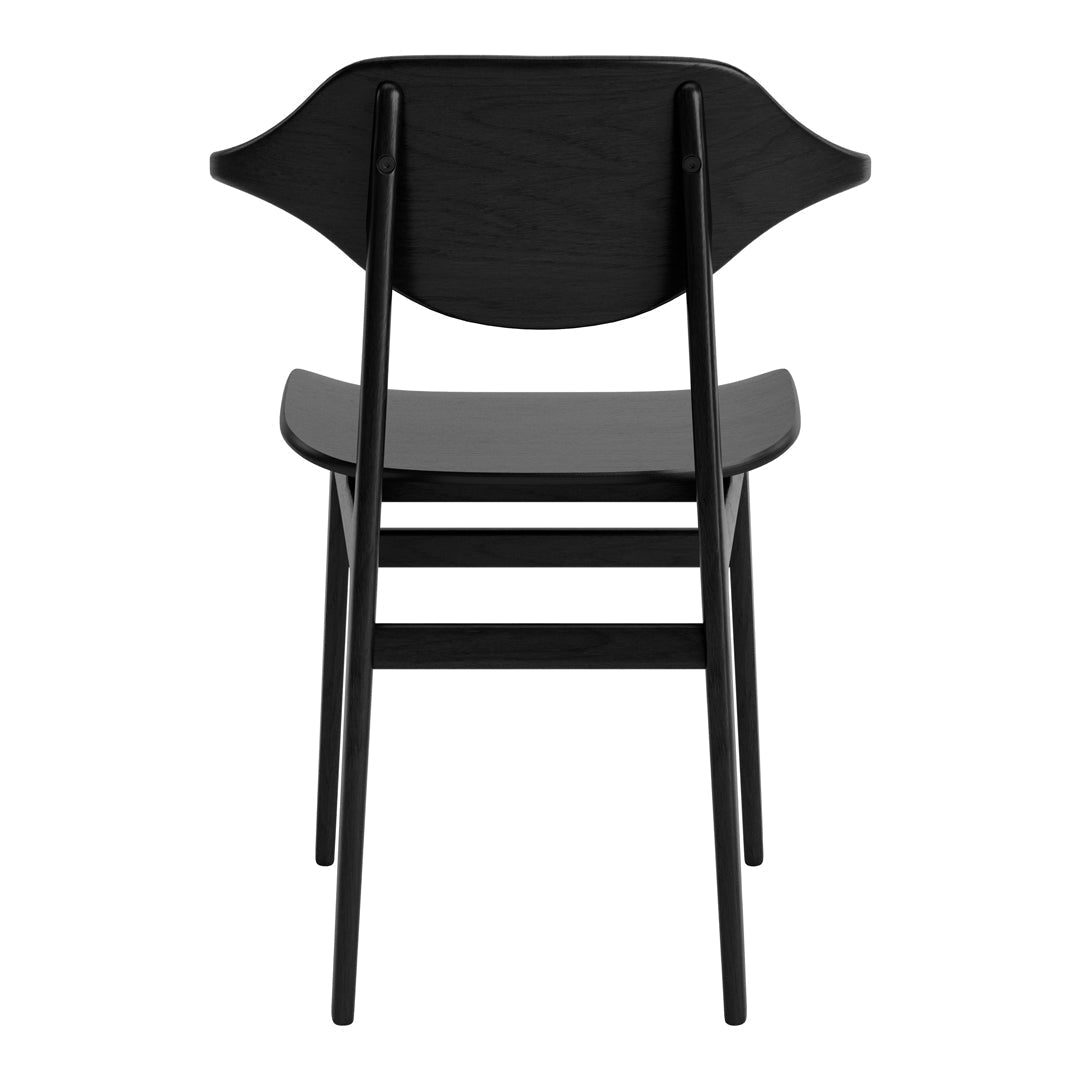 Bufala Dining Chair - Modern Wooden Dining Room Chair with Upholstered Seat - Perfect for Kitchen, Dining Room, and Home Office