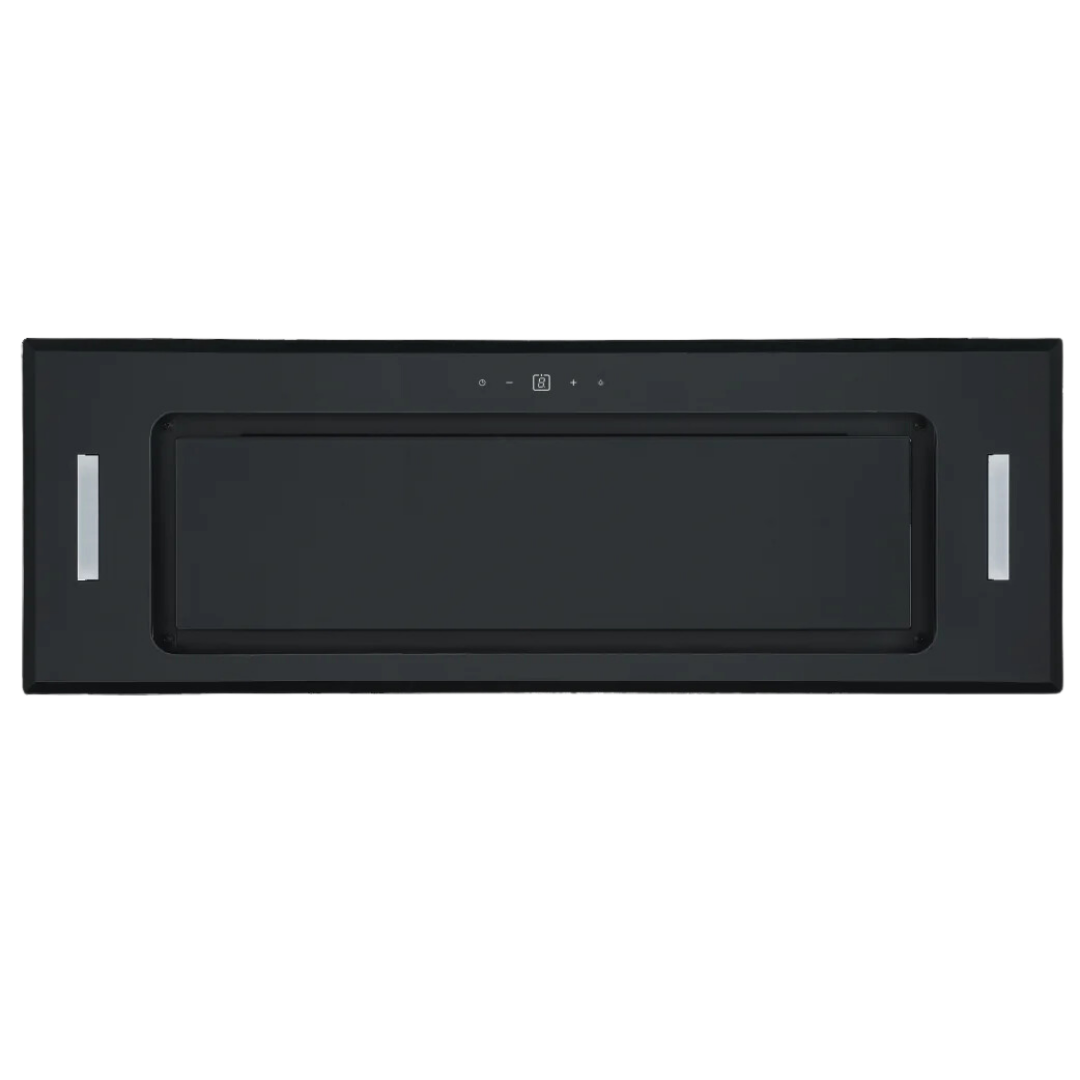 Robinhood 90cm Black Glass Undermount Rangehood RPG3CL90BK - Modern Kitchen Ventilation for Smoke and Odor Removal - Perfect for Home Cooking and Open-Plan Kitchens