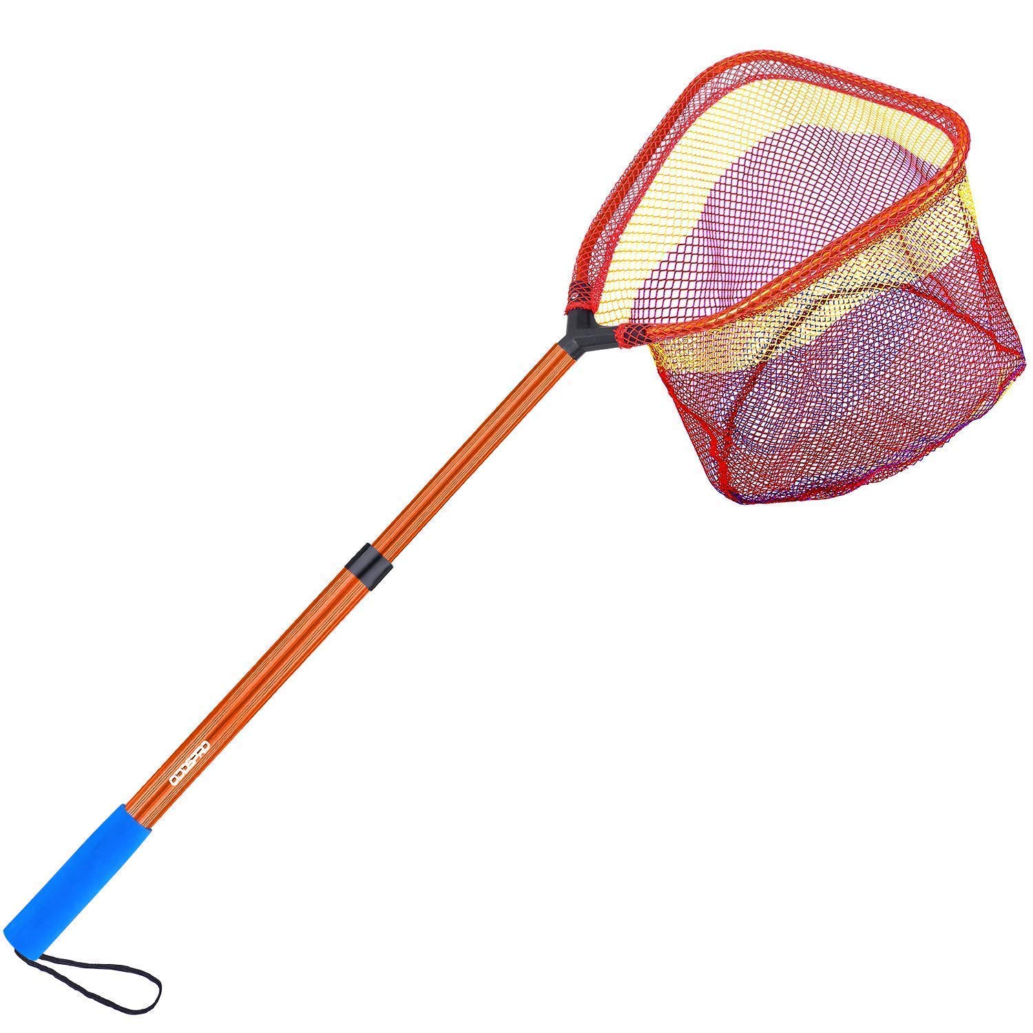 ODDSPRO Kids Fishing Pole and Net Set - Lightweight Telescopic Fishing Rod for Children with Durable Fishing Net - Perfect for Outdoor Fishing, Camping, and Family Bonding Activities