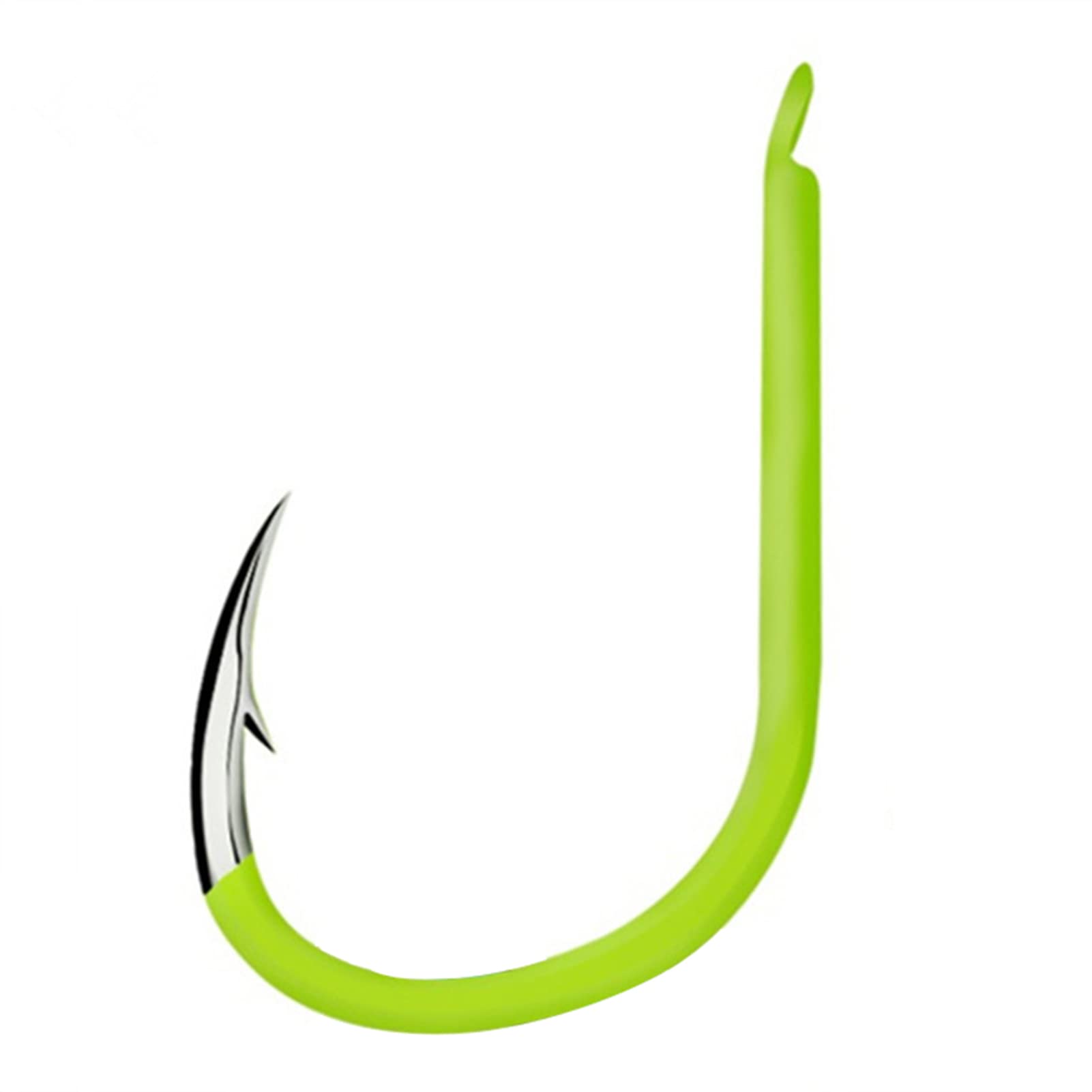 50pcs High-Quality Fluorescent Fishing Hooks - Strong Cn Steel with Bright Colors for Night Fishing - Perfect for Bass, Trout and Saltwater Fishing
