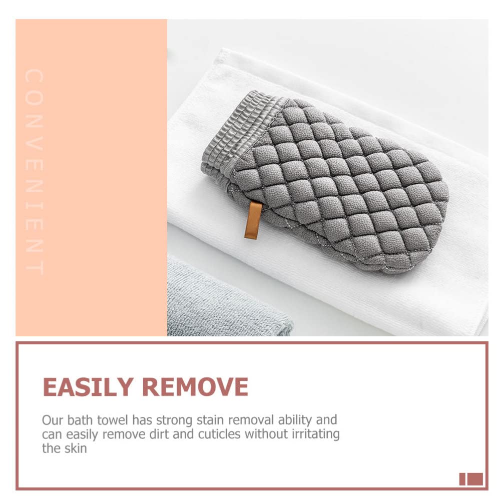 Exfoliating Bath Gloves for Men & Kids - Double Sided Viscose Back Scrubber Towel, Body Massage & Skincare Tool - Perfect for Shower, Spa & Deep Cleansing Exfoliation