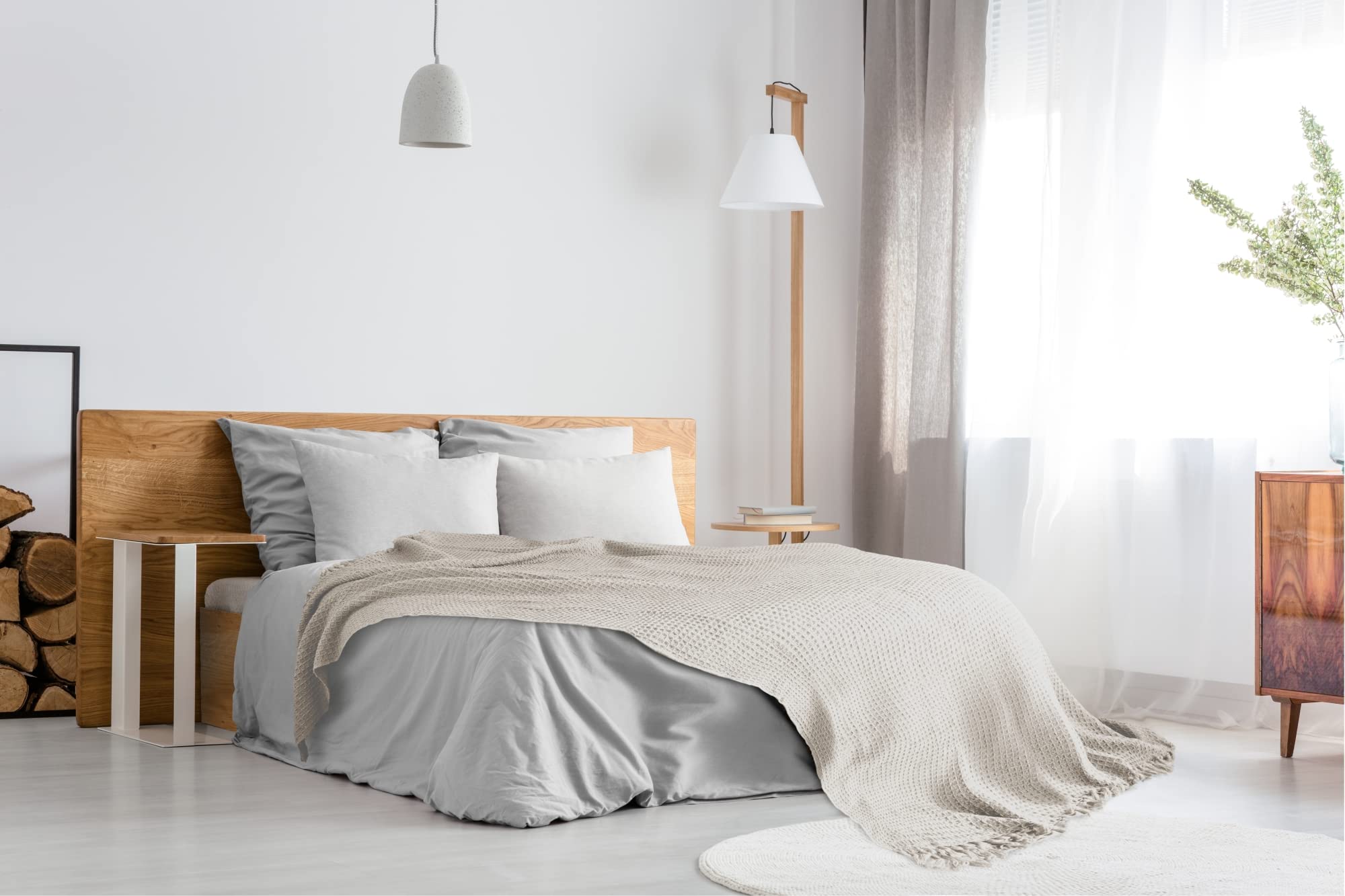 Emma Barclay Honeycomb - Eco-Friendly Recycled Cotton Waffle Weave Throw Blanket for Sofa, Chair & Settee - Ivory Cream - 50x60 Inches (127x152cm) - Perfect for Living Room, Bedroom & Cozy Home Decor