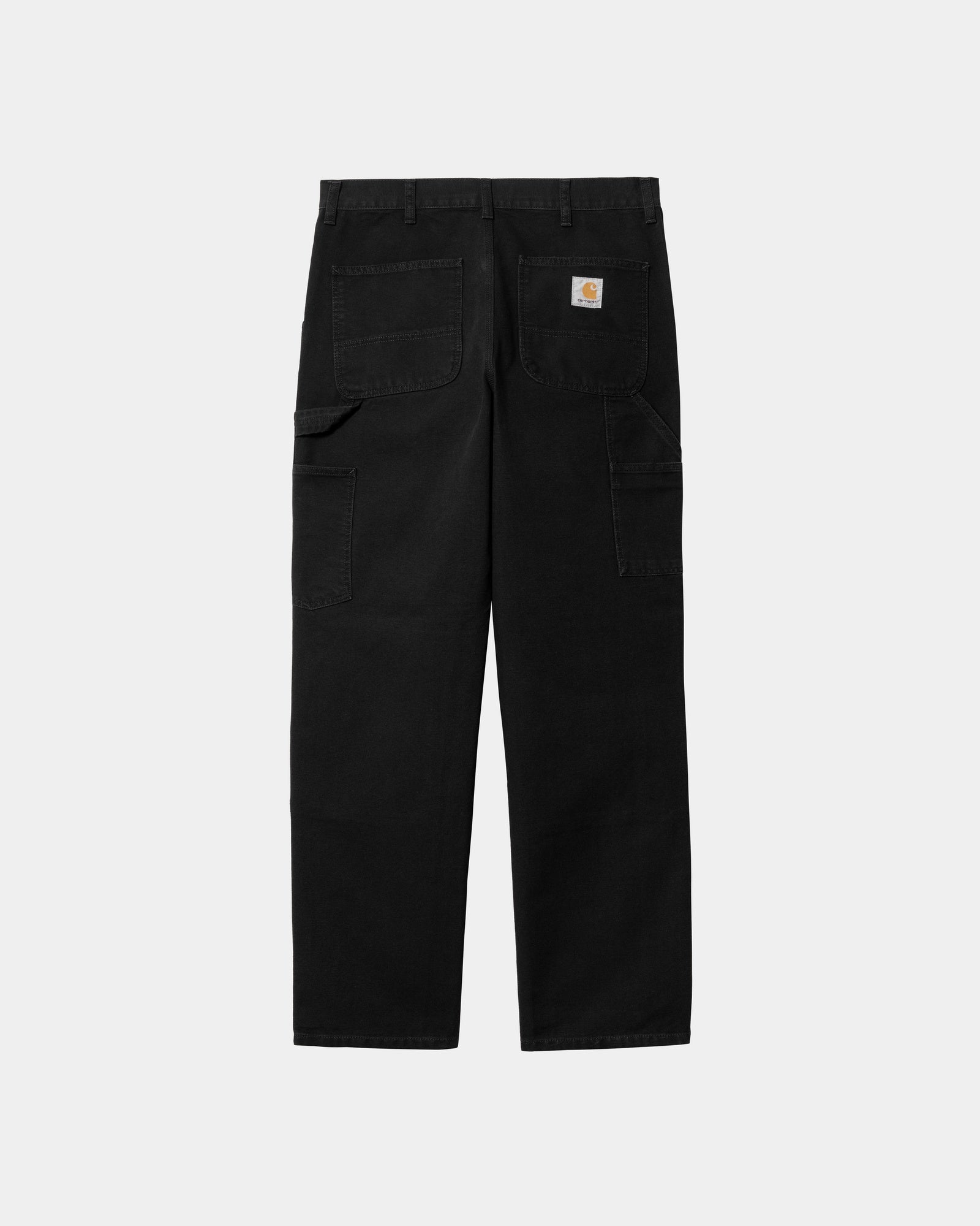 Double Knee Work Pants - Black Aged Canvas for Men | Durable Heavy-Duty Workwear for Construction, Carpentry & Outdoor Activities
