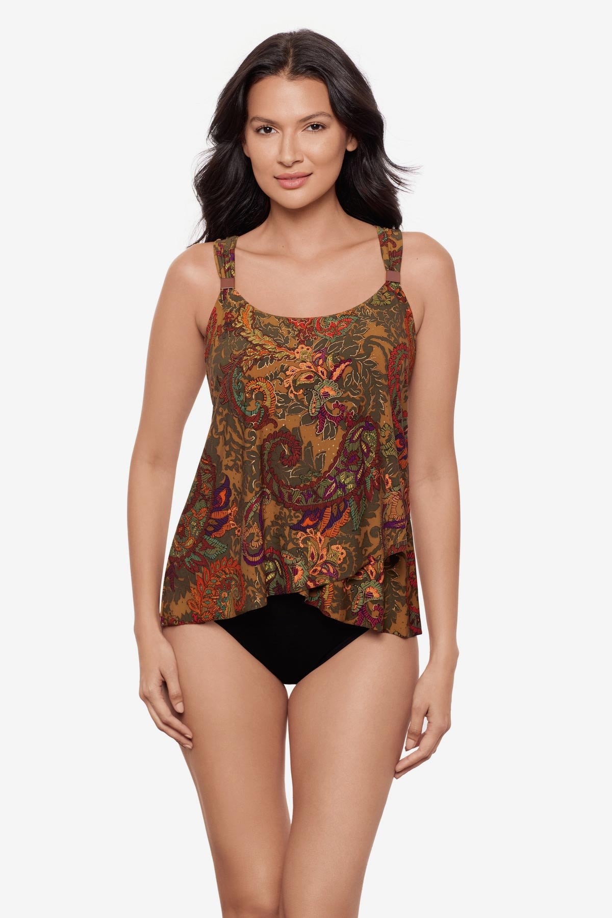 Dazzle Tankini Top in Perissa - Stylish Swimwear for Women | Perfect for Beach, Pool, and Summer Vacations
