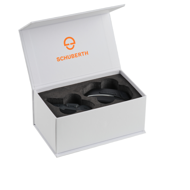 Schuberth SC2 Motorcycle Bluetooth Communication System - Premium Audio & Noise Cancellation for Riders - Perfect for Touring, Group Rides & GPS Navigation