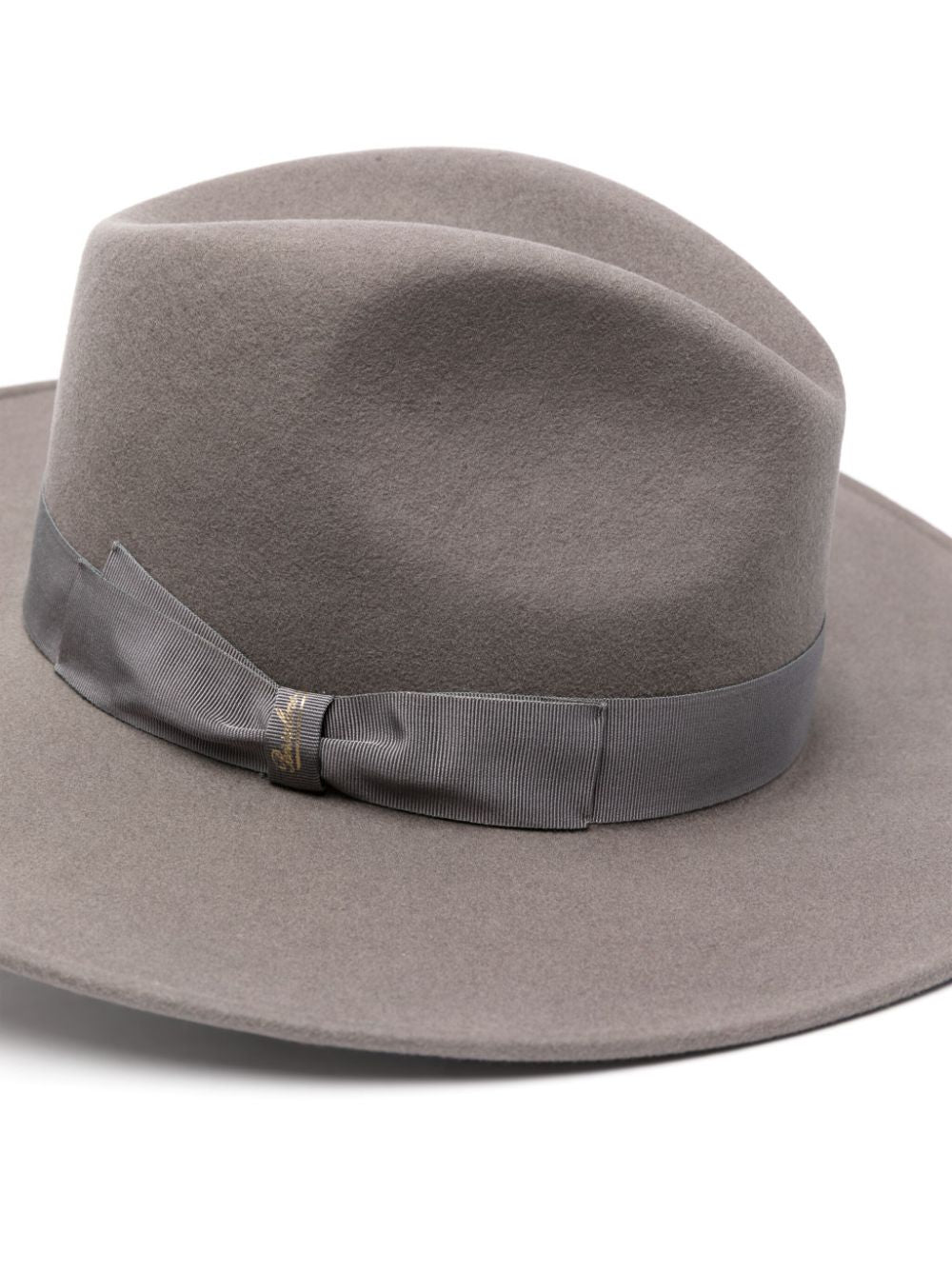 Borsalino Grey Fedora Hat for Men - Classic Wool Felt Dress Hat for Formal & Casual Wear - Perfect for Weddings, Parties, and Everyday Style