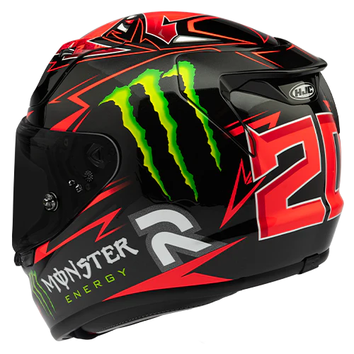 RPHA 12 Quartararo Replica Motorcycle Helmet - Premium DOT & ECE Certified Full Face Helmet for Racing & Street Riding - Lightweight & Aerodynamic Design for Maximum Comfort & Safety - Perfect for MotoGP Fans & Sport Bike Enthusiasts