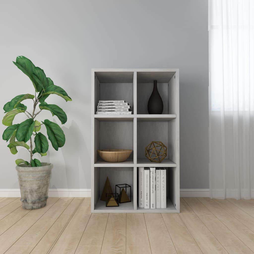 Modern 6-Tier Bookcase & Display Shelf - Freestanding Room Divider with Storage Compartments for Living Room, Office, Bedroom & Library - Perfect for Organizing Books, Decor & Home Essentials