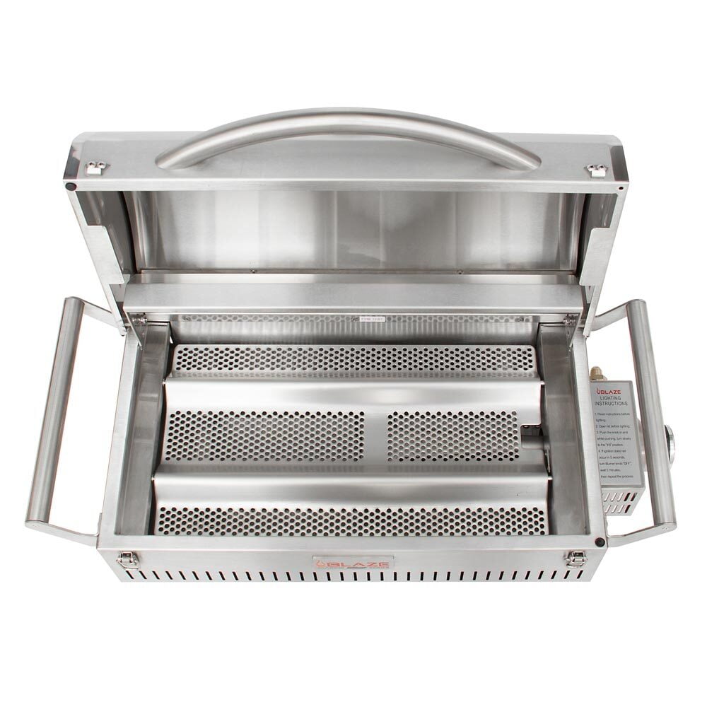 Blaze BLZ1PROPRTMGLP 316L Marine Grade Stainless Steel Portable Gas Grill - Perfect for Camping, Tailgating, and Outdoor BBQs