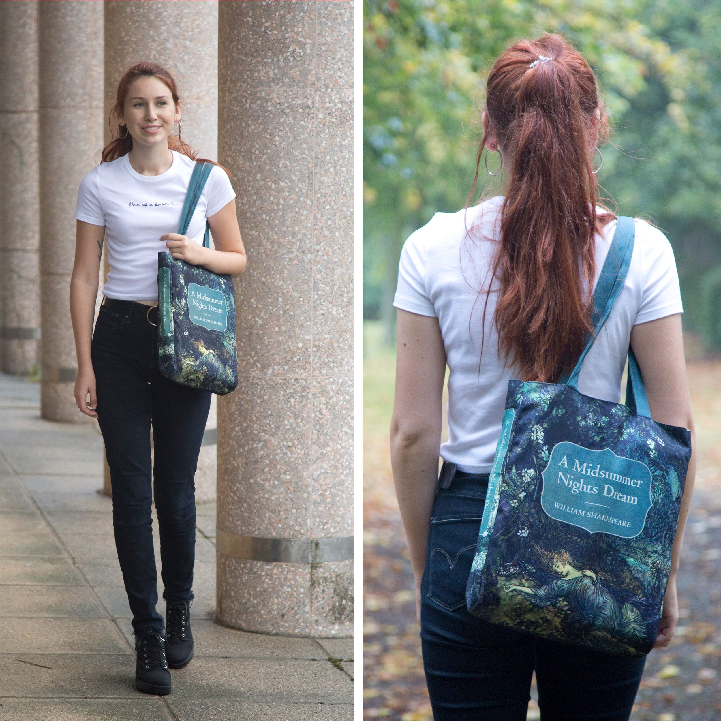Well Read Book Themed Tote Bag for Book Lovers - Perfect Literary Gift for Readers & Bookworms - Durable Cotton Shoulder Bag for Library, Bookstore & Coffee Shop Outings