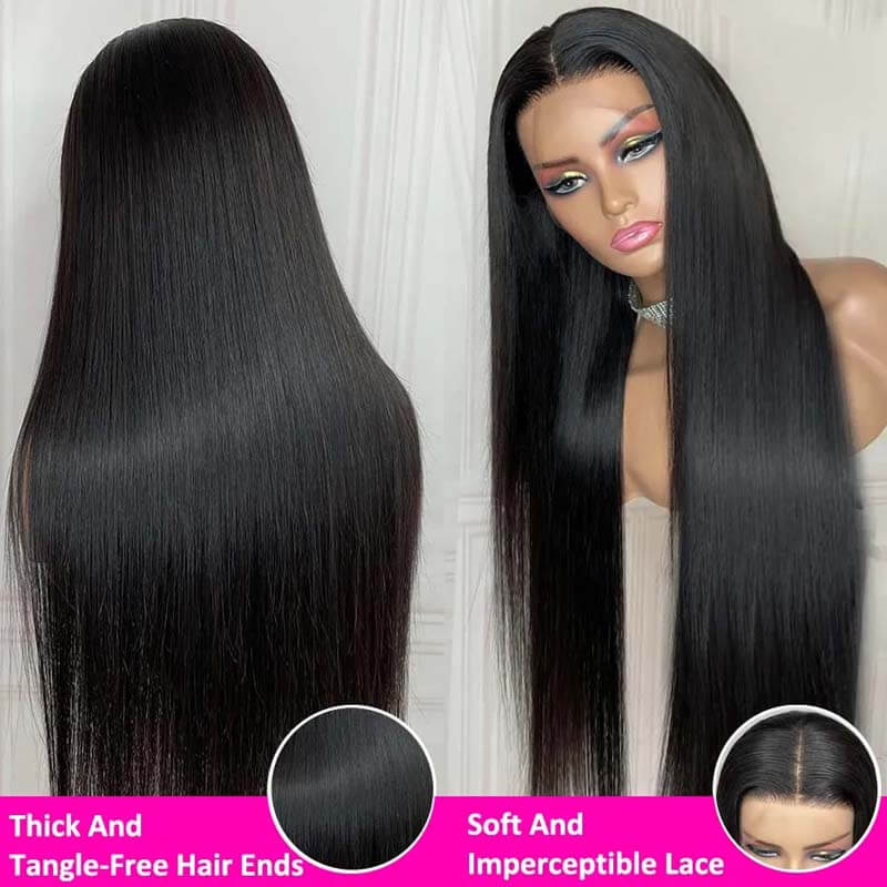 Eullair Affordable 4x4/13x4/13x6 Lace Front Wigs for Black Women - Straight/Body Wave/Curly/Yaki Straight Human Hair | Perfect for Daily Wear, Parties & Special Occasions