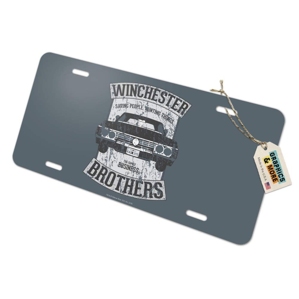 Supernatural TV Show Replica Impala Vanity License Plate - Metal Novelty Car Tag for Fans, Collectors & Decoration | Perfect for Cars, Rooms, Gifts & Themed Parties