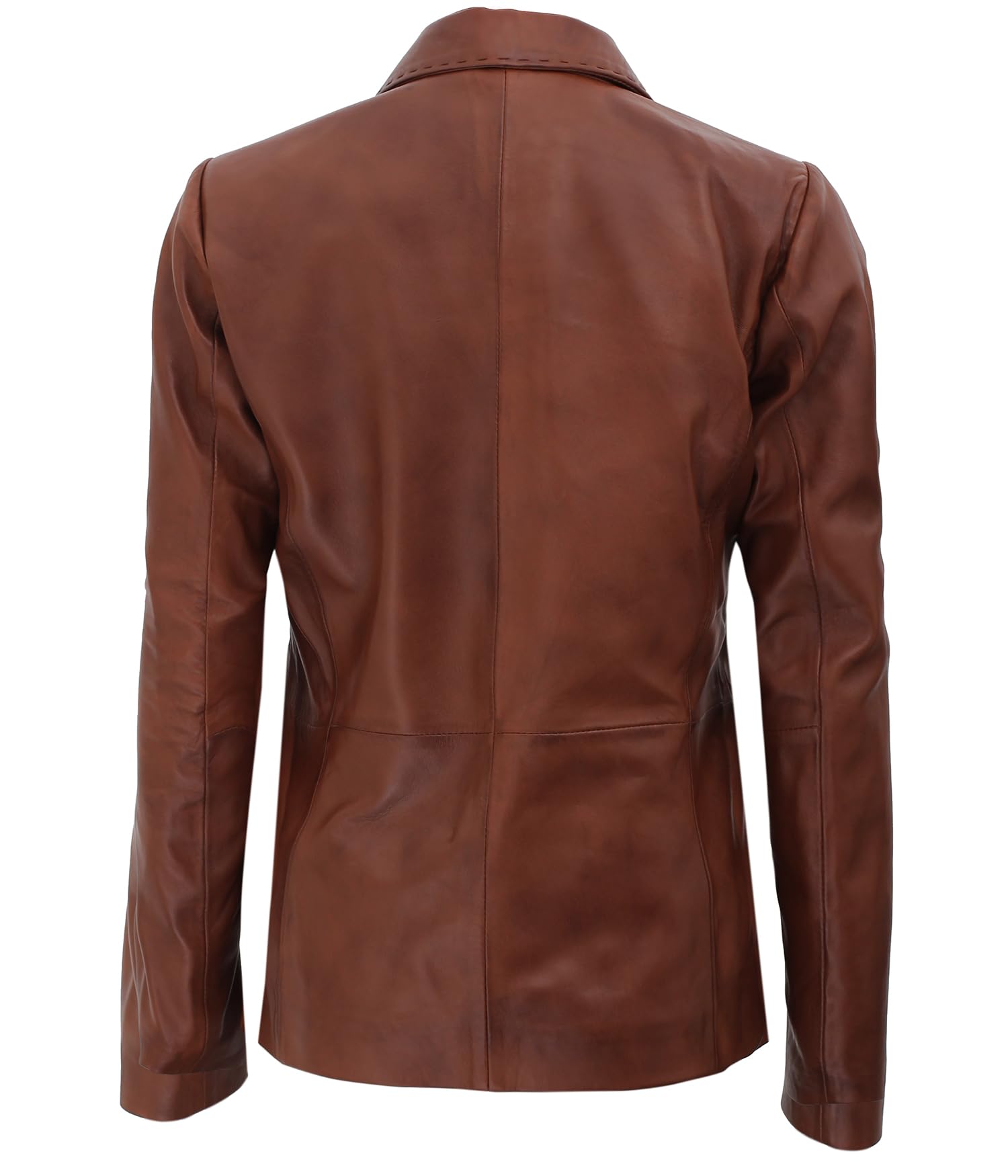 Genuine Lambskin Leather Blazers for Women - Business Casual Blazer Jackets - Premium Women's Workwear for Office & Professional Events